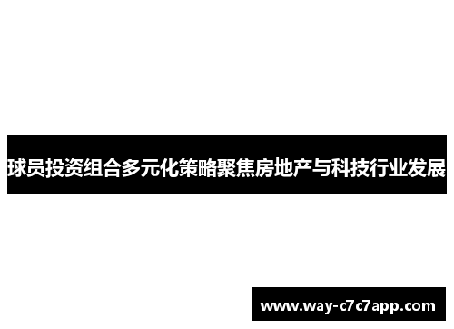 球员投资组合多元化策略聚焦房地产与科技行业发展